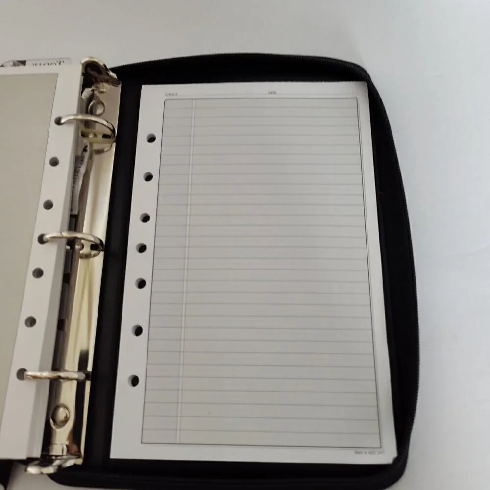Day Runner Black Zippered Planner